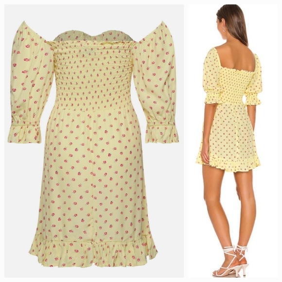 Faithfull the Brand Sage Mini Dress in Santa Maria Floral XS NWT - Picture 2 of 11